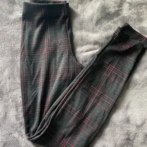 Plaid Fleece Leggings